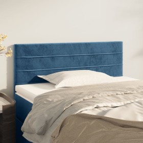 Cabecero de terciopelo azul oscuro 80x5x78/88 cm de vidaXL, Cabeceros y pies de cama - Ref: Foro24-346114, Precio: 31,67 €, D...