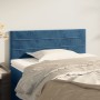 Cabecero de terciopelo azul oscuro 80x5x78/88 cm de vidaXL, Cabeceros y pies de cama - Ref: Foro24-346114, Precio: 31,67 €, D...