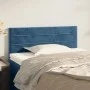 Cabecero de terciopelo azul oscuro 80x5x78/88 cm de vidaXL, Cabeceros y pies de cama - Ref: Foro24-346114, Precio: 31,27 €, D...