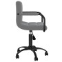 Silla de oficina giratoria de terciopelo gris oscuro en Sillas de oficina | Comprar online en Foru.es