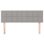 Cabeceros 2 unidades tela gris claro 72x5x78/88 cm de vidaXL, Cabeceros y pies de cama - Ref: Foro24-346046, Precio: 64,18 €,...
