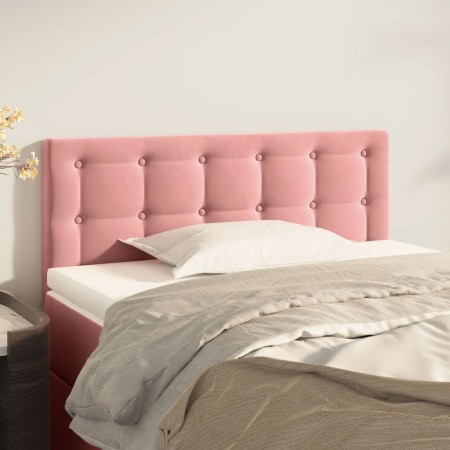 Cabecero de terciopelo rosa 100x5x78/88 cm de vidaXL, Cabeceros y pies de cama - Ref: Foro24-346455, Precio: 49,22 €, Descuen...