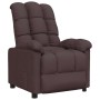 Sillón reclinable de tela marrón oscuro en Sillones | Comprar online en Foru.es