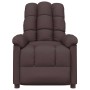 Sillón reclinable de tela marrón oscuro en Sillones | Comprar online en Foru.es