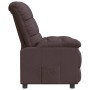 Sillón reclinable de tela marrón oscuro en Sillones | Comprar online en Foru.es