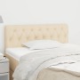 Cabecero de tela color crema 100x7x78/88 cm de vidaXL, Cabeceros y pies de cama - Ref: Foro24-346331, Precio: 44,60 €, Descue...