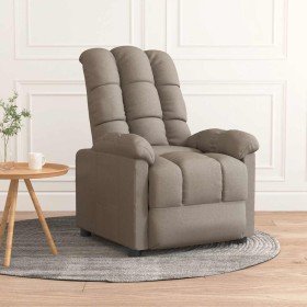 Sillón reclinable de tela gris taupe en Sillones | Comprar online en Foru.es