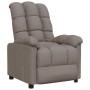 Sillón reclinable de tela gris taupe en Sillones | Comprar online en Foru.es