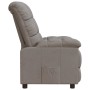 Sillón reclinable de tela gris taupe en Sillones | Comprar online en Foru.es
