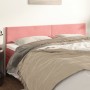 Cabeceros 2 unidades de terciopelo rosa 90x5x78/88 cm de vidaXL, Cabeceros y pies de cama - Ref: Foro24-345843, Precio: 64,17...