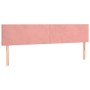 Cabeceros 2 unidades de terciopelo rosa 90x5x78/88 cm de vidaXL, Cabeceros y pies de cama - Ref: Foro24-345843, Precio: 64,17...