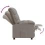 Sillón reclinable de tela gris taupe en Sillones | Comprar online en Foru.es