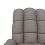 Sillón reclinable de tela gris taupe en Sillones | Comprar online en Foru.es