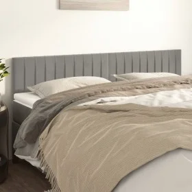 Headboards 2 units of light gray velvet 80x5x78/88 cm by vidaXL, Headboards and footboards - Ref: Foro24-346264, Price: 64,77...