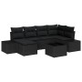 Conjunto de sofá de jardín 7 pcs Negro ratán sintético en Sofás de exterior | Comprar online en Foru.es