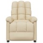 Sillón reclinable de tela crema en Sillones | Comprar online en Foru.es