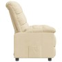Sillón reclinable de tela crema en Sillones | Comprar online en Foru.es