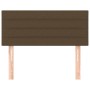 Cabecero de tela marrón oscuro 100x5x78/88 cm de vidaXL, Cabeceros y pies de cama - Ref: Foro24-346133, Precio: 40,60 €, Desc...