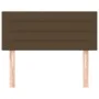 Kopfteil aus dunkelbraunem Stoff, 100 x 5 x 78/88 cm von vidaXL, Kopf- und Fußteile - Ref: Foro24-346133, Preis: 40,00 €, Rab...