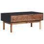 Mesa de centro de madera maciza de acacia y MDF 90x50x40 cm en Mesas de centro | Comprar online en Foru.es