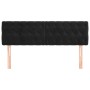 Cabeceros 2 unidades terciopelo negro 72x7x78/88 cm de vidaXL, Cabeceros y pies de cama - Ref: Foro24-346350, Precio: 79,23 €...