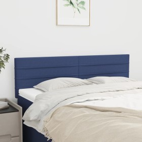 Cabeceros 2 unidades tela azul 72x5x78/88 cm de vidaXL, Cabeceros y pies de cama - Ref: Foro24-346150, Precio: 62,65 €, Descu...