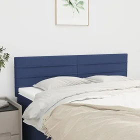 Headboards 2 units blue fabric 72x5x78/88 cm by vidaXL, Headboards and footboards - Ref: Foro24-346150, Price: 63,00 €, Disco...