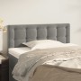 Cabecero de terciopelo gris claro 80x5x78/88 cm de vidaXL, Cabeceros y pies de cama - Ref: Foro24-346410, Precio: 30,96 €, De...