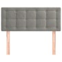 Cabecero de terciopelo gris claro 80x5x78/88 cm de vidaXL, Cabeceros y pies de cama - Ref: Foro24-346410, Precio: 30,96 €, De...