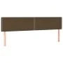 Cabeceros 2 unidades de tela marrón oscuro 100x5x78/88 cm de vidaXL, Cabeceros y pies de cama - Ref: Foro24-345987, Precio: 4...