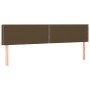 Cabeceros 2 unidades de tela marrón oscuro 100x5x78/88 cm de vidaXL, Cabeceros y pies de cama - Ref: Foro24-345987, Precio: 4...