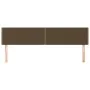 Cabeceros 2 unidades de tela marrón oscuro 100x5x78/88 cm de vidaXL, Cabeceros y pies de cama - Ref: Foro24-345987, Precio: 4...