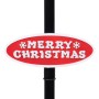 Farola de Navidad con Papá Noel PVC negro y rojo 81x40x188 cm en Decoración Festiva y Estacional | Comprar online en Foru.es