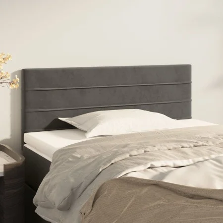 Dunkelgraues Samtkopfteil 80x5x78/88 cm von vidaXL, Kopf- und Fußteile - Ref: Foro24-346111, Preis: 31,53 €, Rabatt: %