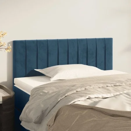 Dunkelblaues Samtkopfteil 80x5x78/88 cm von vidaXL, Kopf- und Fußteile - Ref: Foro24-346212, Preis: 30,58 €, Rabatt: %