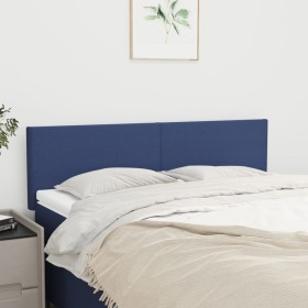 Cabeceros 2 unidades tela azul 72x5x78/88 cm de vidaXL, Cabeceros y pies de cama - Ref: Foro24-345790, Precio: 59,05 €, Descu...