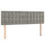 Cabeceros 2 unidades terciopelo gris claro 72x5x78/88 cm de vidaXL, Cabeceros y pies de cama - Ref: Foro24-346470, Precio: 68...
