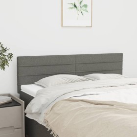 Cabeceros 2 unidades tela gris oscuro 72x5x78/88 cm de vidaXL, Cabeceros y pies de cama - Ref: Foro24-346145, Precio: 52,53 €...