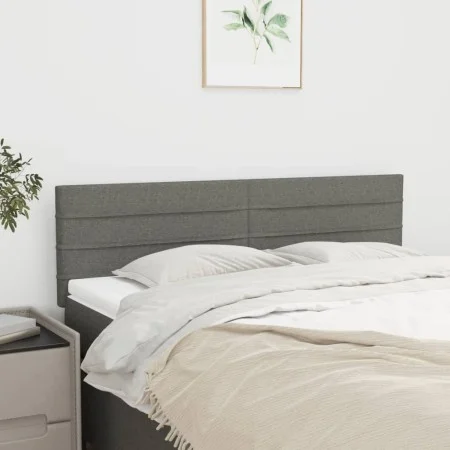 Headboards 2 units dark gray fabric 72x5x78/88 cm by vidaXL, Headboards and footboards - Ref: Foro24-346145, Price: 51,50 €, ...