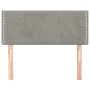 Hellgraues Samtkopfteil 100x5x78/88 cm von vidaXL, Kopf- und Fußteile - Ref: Foro24-345918, Preis: 27,48 €, Rabatt: %