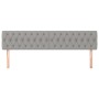 Cabeceros 2 unidades de tela gris claro 100x7x78/88 cm de vidaXL, Cabeceros y pies de cama - Ref: Foro24-346382, Precio: 61,7...