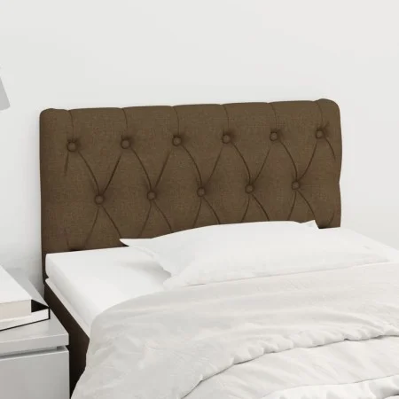 Dark brown fabric headboard 80x7x78/88 cm by vidaXL, Headboards and footboards - Ref: Foro24-346301, Price: 39,97 €, Discount: %