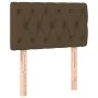 Dark brown fabric headboard 80x7x78/88 cm by vidaXL, Headboards and footboards - Ref: Foro24-346301, Price: 39,97 €, Discount: %