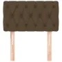 Dark brown fabric headboard 80x7x78/88 cm by vidaXL, Headboards and footboards - Ref: Foro24-346301, Price: 39,97 €, Discount: %