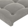 Cabeceros 2 unidades de terciopelo gris claro 90x5x78/88 cm de vidaXL, Cabeceros y pies de cama - Ref: Foro24-346510, Precio:...