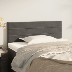 Cabecero de terciopelo gris oscuro 100x5x78/88 cm de vidaXL, Cabeceros y pies de cama - Ref: Foro24-346139, Precio: 35,80 €, ...