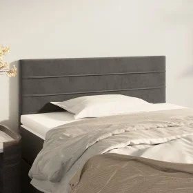 Dark gray velvet headboard 100x5x78/88 cm by vidaXL, Headboards and footboards - Ref: Foro24-346139, Price: 34,05 €, Discount: %