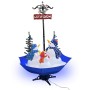 Árbol de Navidad con nieve con base de paraguas PVC azul 170 cm en Decoración Festiva y Estacional | Comprar online en Foru.es