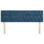 Cabeceros 2 unidades terciopelo azul oscuro 72x7x78/88 cm de vidaXL, Cabeceros y pies de cama - Ref: Foro24-346352, Precio: 6...
