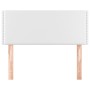 Cabecero de cuero sintético blanco 90x5x78/88 cm de vidaXL, Cabeceros y pies de cama - Ref: Foro24-345893, Precio: 43,68 €, D...